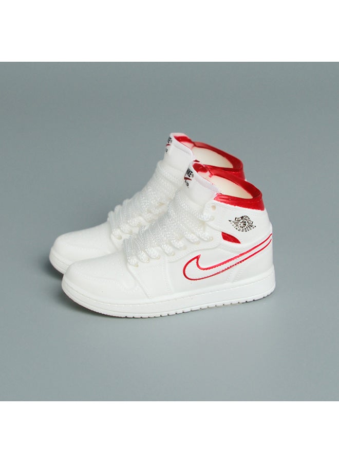 1/6 Mini Sneakers Model Aj1 Creative Cute Basketball Shoes Keychain Car Bag Jewelry Aj Keychain-Color:1 Bugs Bunny (a Pair Of Nude Shoes) - Image 1