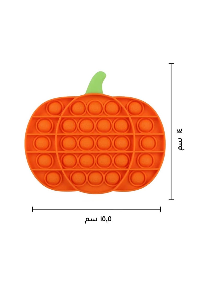 NQOOH - Large Pop It Fidget Toy Set Three-Piece Halloween Spider Web Pumpkin Shapes Sensory Stress Relief Toy - Image 1