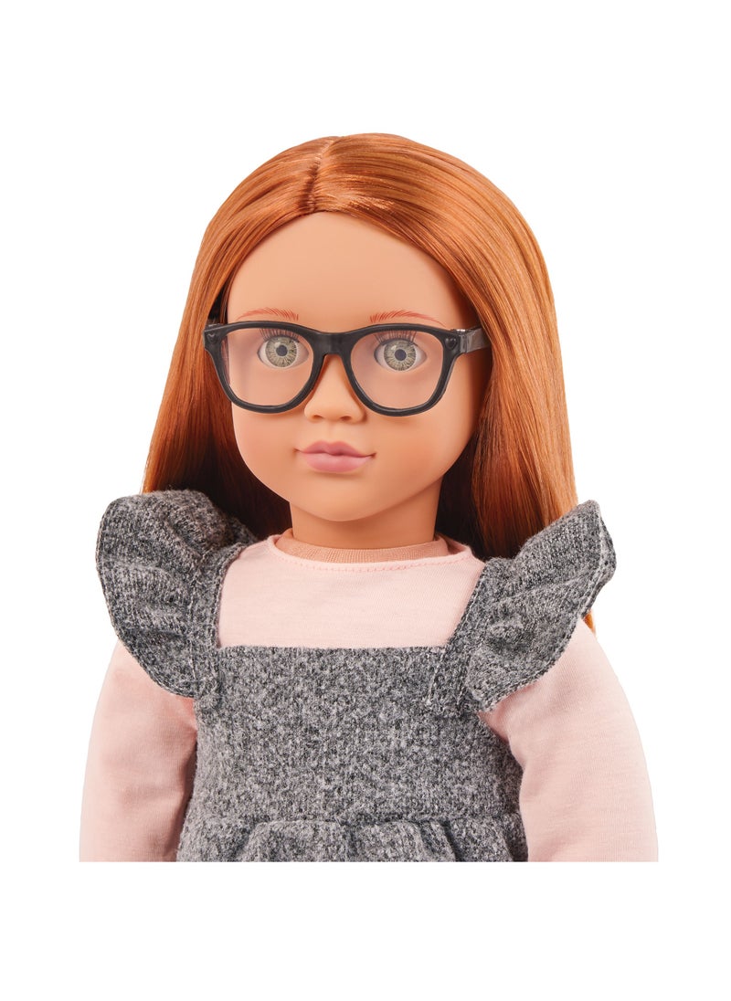 Our Generation - Kelly 18-Inch Fashion Doll With Heart-Print Dress Fun Fashion And Interactive Play Soft Body With Movable Limbs, Fabric Clothing Age 3 Years And Up - Image 1