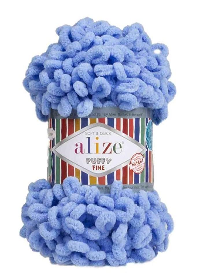 ALIZE PUFFY FINE HAND KNITTING YARN COLOR NO.112 (PACK OF 3PCS)