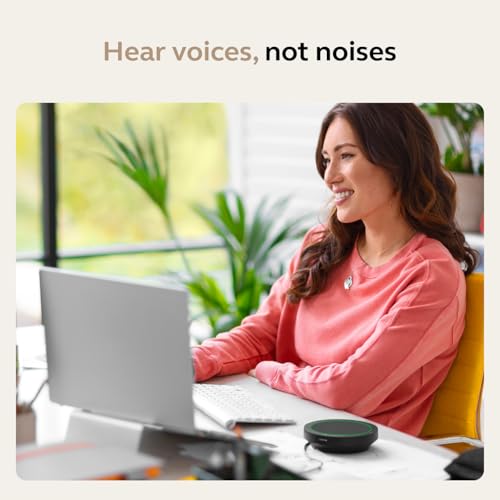 Jabra Speak2 75 (2025 Edition) Wireless Bluetooth Speakerphone - 4 Noise-Cancelling Mics, 65mm Speakers - New Linking Feature - USB-A & USB-C - Works with Zoom and Google Meet - Dark Grey - Image 2