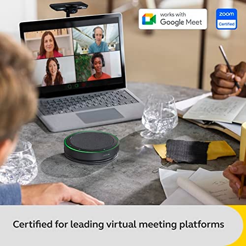 Jabra Speak2 75 (2025 Edition) Wireless Bluetooth Speakerphone - 4 Noise-Cancelling Mics, 65mm Speakers - New Linking Feature - USB-A & USB-C - Works with Zoom and Google Meet - Dark Grey - Image 5