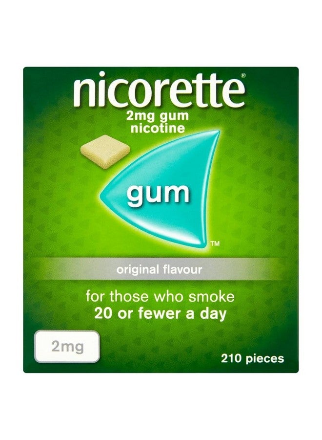 Nicorette 2Mg - Pack Of 210 Pieces : Original Gum 2 Mg, 210 Pieces - Image 1