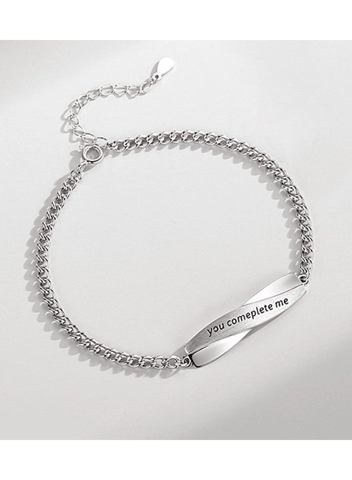 general سوار موبيوس فضي للرجال - Image 1