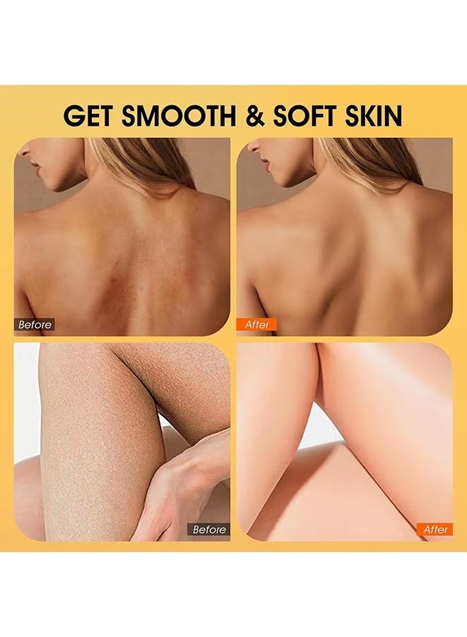 OUHOE Turmeric Body Scrub, Moisturizing And Exfoliating Body, Face, Hand, Foot Scrub, Nourishes Skin, Deep Cleansing, Body Scrub Turmeric Scrubs, 100G - Image 3