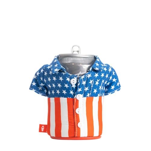 Puffin The Freedom Shirt Insulated 12 oz Can Cooler I Beer Bottle Soda Can Insulator Keep Drinks and Beverages Cold