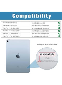 Procases 2 Pack Ipad Air 5Th 4Th Generation Screen Protector Ipad Pro 11 2022 2021 2020 2018 Tempered Glass Screen Film Guard For 10.9 Inch Ipad Air 5 2022 Air 4 2020 Ipad Pro 11 Inch 1St 2Nd 3Rd 4Th Gen  - Image 2