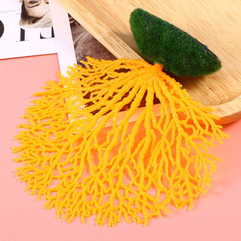 Artificial Coral Ornament Decoration for Aquarium Fish (Orange) - Image 5