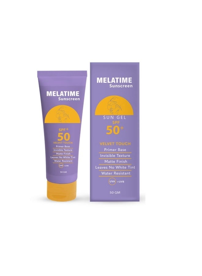 MELATIME Melatem Sunscreen Gel SPF 50+ 50g - Image 1