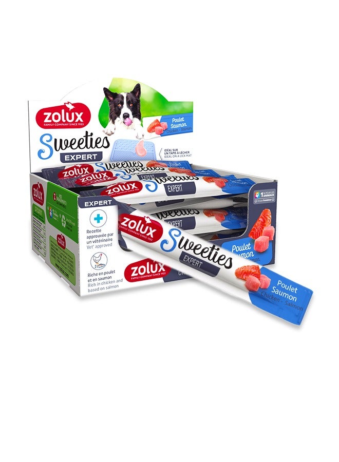 ZOLUX Sweeties Creamy Stick Chicken Salmon For Dog - 14G (Pack Of 48) - Image 1
