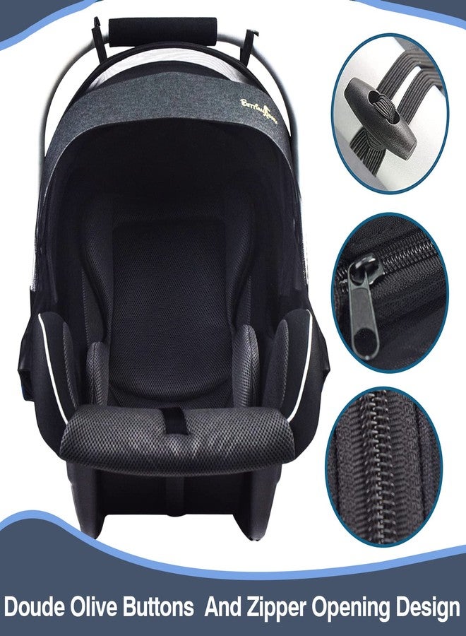 Sysmie Mosquito Net for Stroller Mosquito Net for Car Seat with Zipper - Universal Fit, Premium Quality Durable - Black… - Image 3