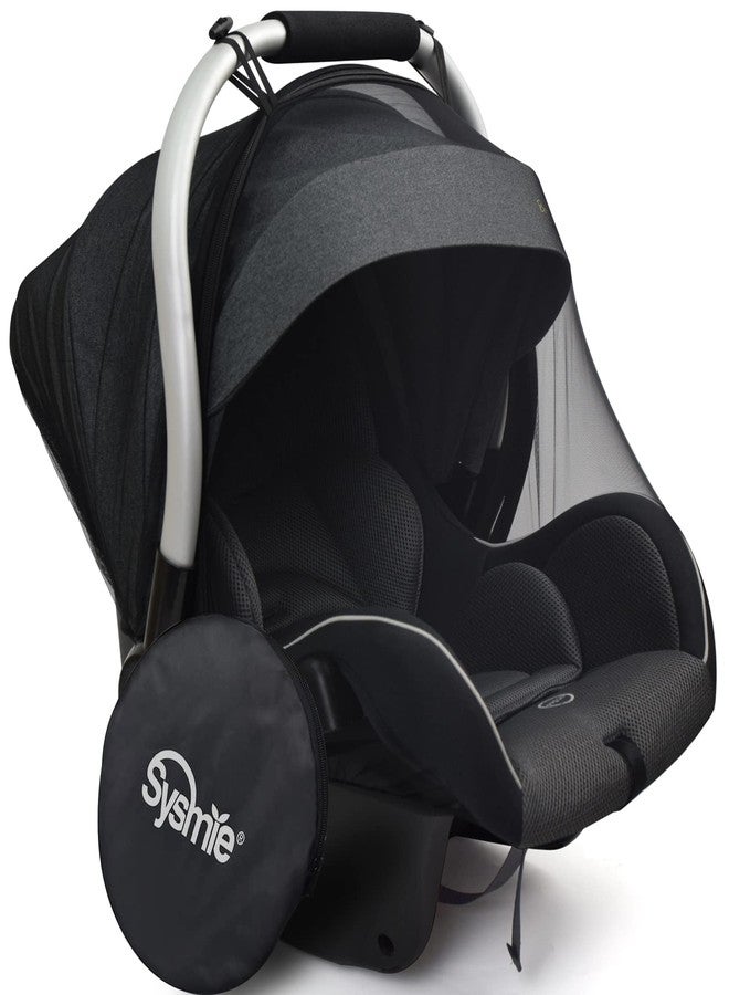 Sysmie Mosquito Net for Stroller Mosquito Net for Car Seat with Zipper - Universal Fit, Premium Quality Durable - Black… - Image 1