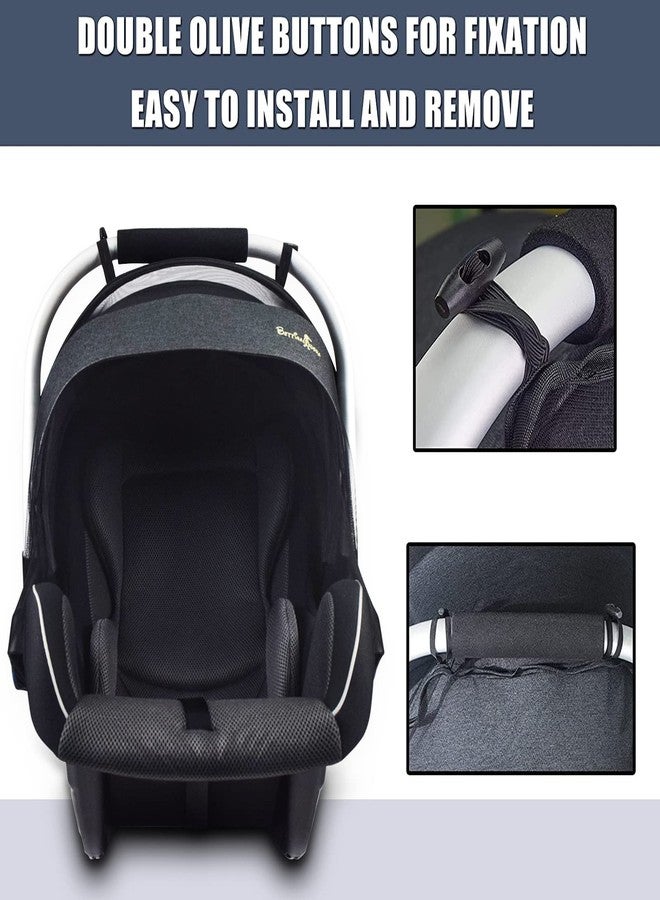 Sysmie Mosquito Net for Stroller Mosquito Net for Car Seat with Zipper - Universal Fit, Premium Quality Durable - Black… - Image 2