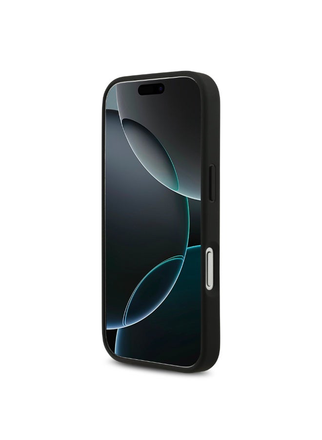 BMW iPhone 17 Pro MagSafe Case / PU Quilted  Leather Cover With Metal Logo / Blue - Image 5