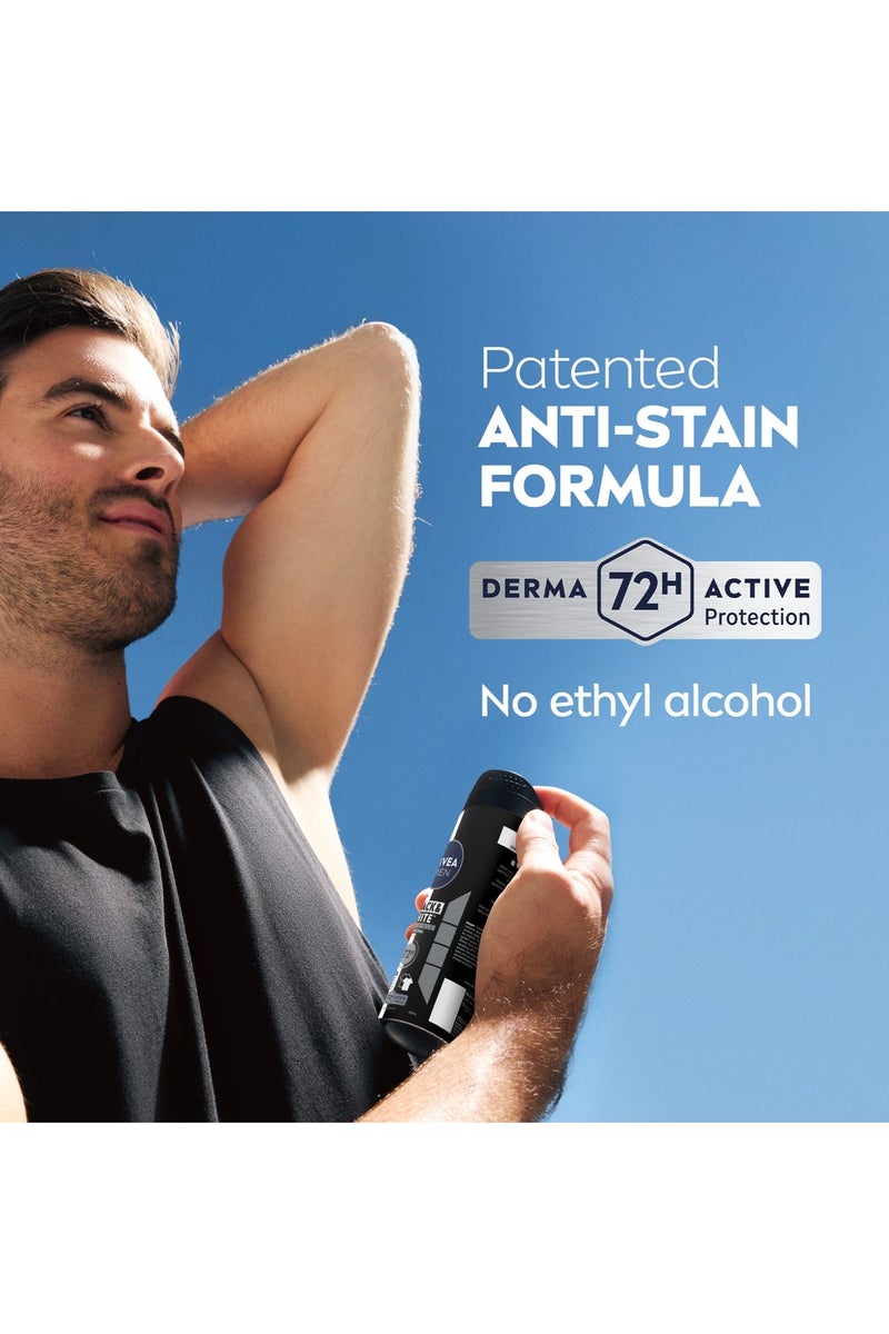 Nivea Black And White Invisible Antiperspirant Deodorant Spray Pack Of 3 - Image 5