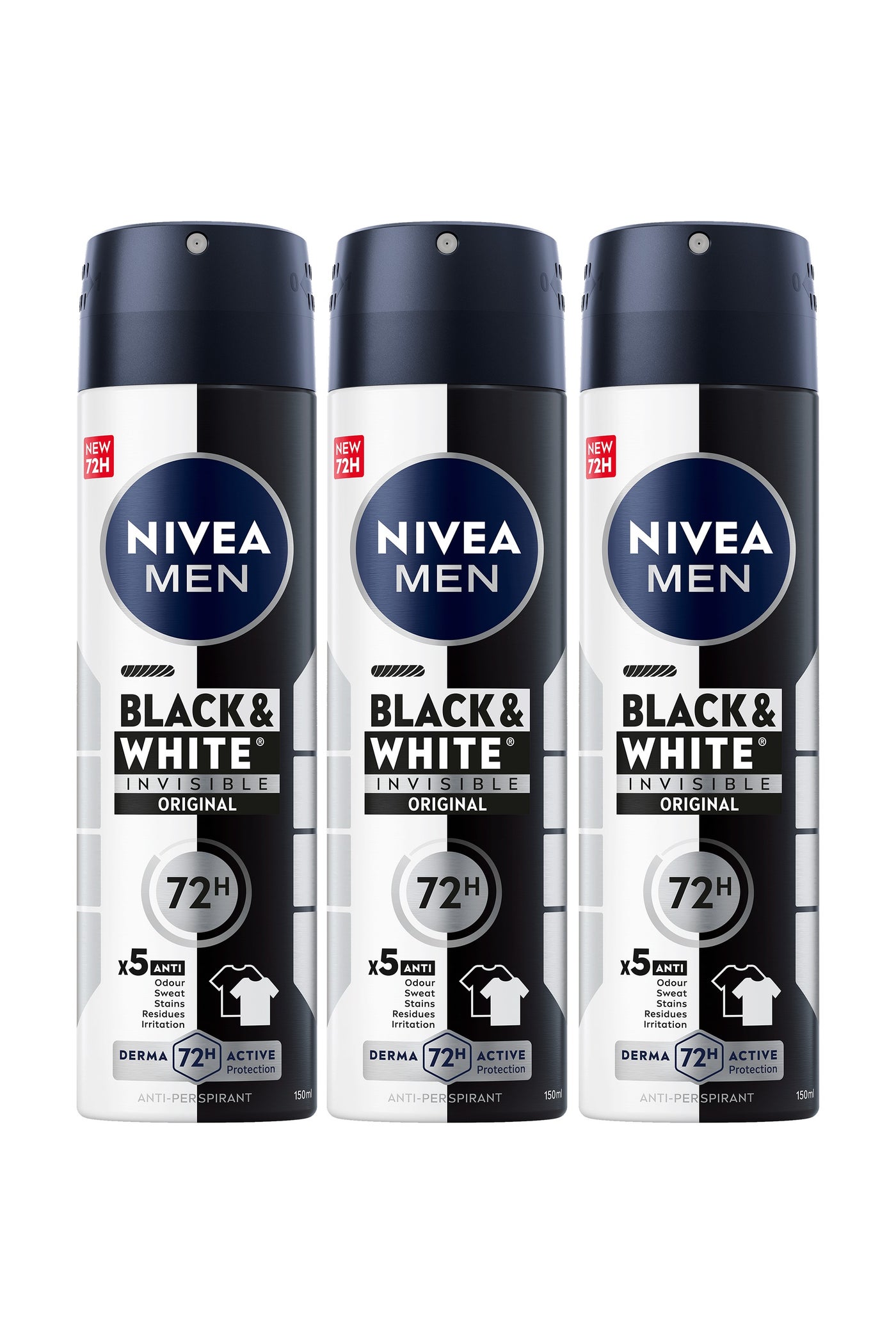 Nivea Black And White Invisible Antiperspirant Deodorant Spray