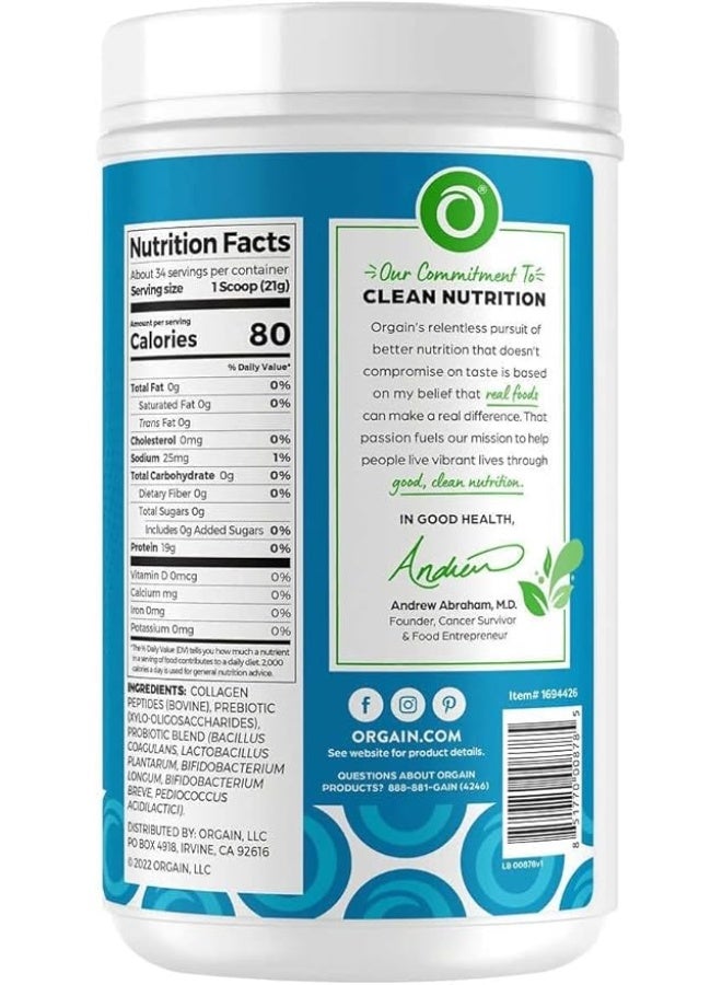 Orgain Collagen +Superfoods with 20 Grams of Grass-Fed Collagen and Vitamin C, Unflavored, 25.6 oz - Image 2