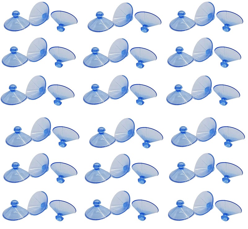 RAB Rubber Glass Shelf Button Suction Cup - Code Vacuum Butt 4 no - (Transparent) - Pack of 60 Piece - Image 1