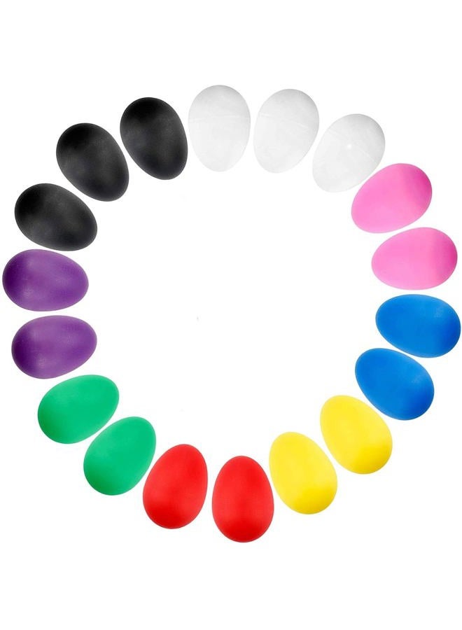 Augshy 18PCS Egg Shakers,Plastic Shake Maracas Percussion Egg Maracas Percussion Easter Eggs Toys Basket Stuffers Fillers Musical Instruments Party Favors Gifts - Image 1
