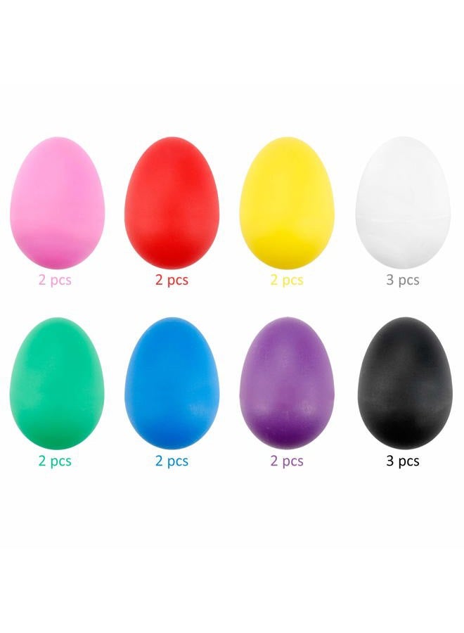 Augshy 18PCS Egg Shakers,Plastic Shake Maracas Percussion Egg Maracas Percussion Easter Eggs Toys Basket Stuffers Fillers Musical Instruments Party Favors Gifts - Image 3