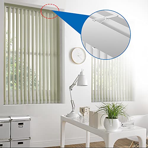 lofrcin 3.5 Inch Valance Clips - Clear Vertical Blind Valance Clip, Hidden Installation Bracket - Replacement Part (12PCS) - Image 2