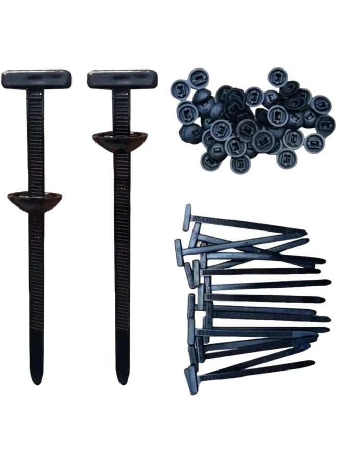 AGYAONE 50Pcs Heavy Duty Nylon Universal Cable Tie Buckle Durable Wear-resistant Self-locking Zip Ties Lightweight Portable  - Image 4