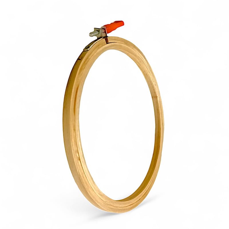ADW CRAFT'S 7 INCH Embroidery Wooden Hoop(3 PLY, Pack of 3),Wooden Hoop Ring for Embroidery Kit,Wooden Embroidery Hoop Ring Frame,Wooden Frames for Craft Hoop Frame,Mini Wooden Hoop,Hand Embroidery Frame Wooden  - Image 3