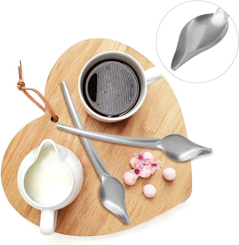 Chazcool Stainless Steel Saucier Drizzle Spoon, Sauce Spoon with Tapered Spout, Chocolate Drizzle Tool for Decorating Plate - Image 4