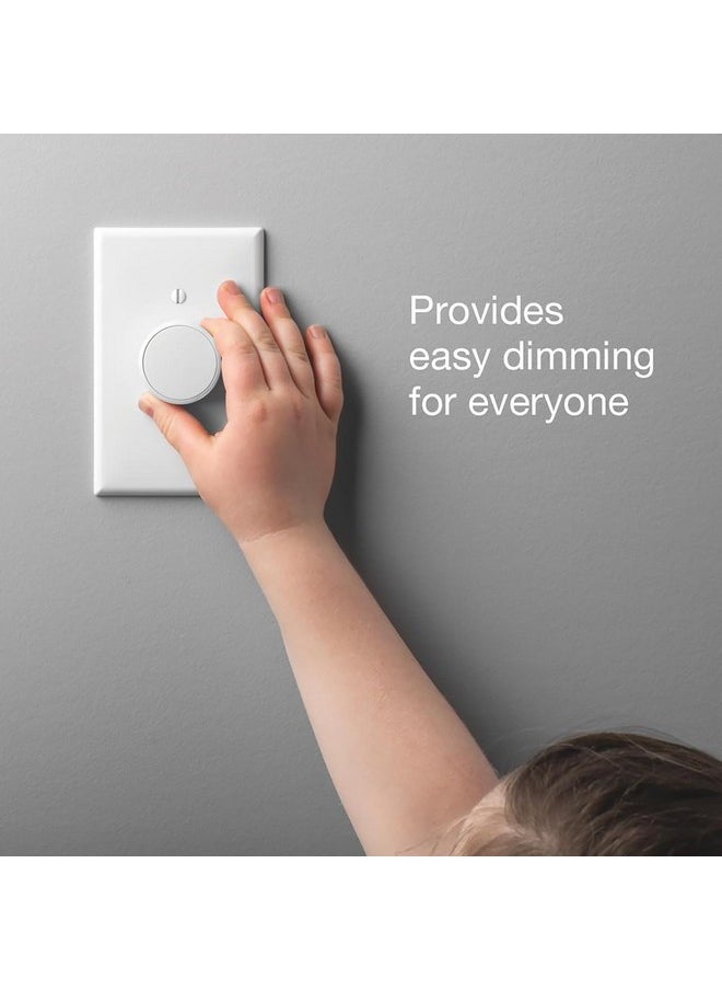 LUTRON Lutron Aurora Smart Bulb Dimmer Switch (2 Pack) | for Philips Hue Smart Bulbs | Z3-1BRL-WH-L0-2 | White  - Image 4