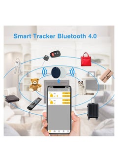 YQbest 2 Pack Bluetooth Key Finder Locator, Mini Anti Lost Item Tag Tracker Alarm For Pet, Key, Wallet, Luggage, Compatible With Ios And Android, Incl Silicone Protective Cases.  - Image 3