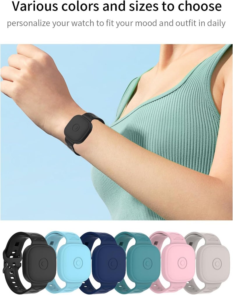 WUNIAK Case Watch Strap for Tile by Life360 Mate Bluetooth Tracker,watchband Design Soft Silicone Protection case, Portable,Scratch-Resistant, Shockproof,Black - Image 2