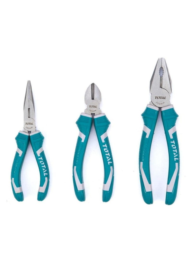 TOTAL 3 Pcs Plier Set THT1K0301 - Image 3