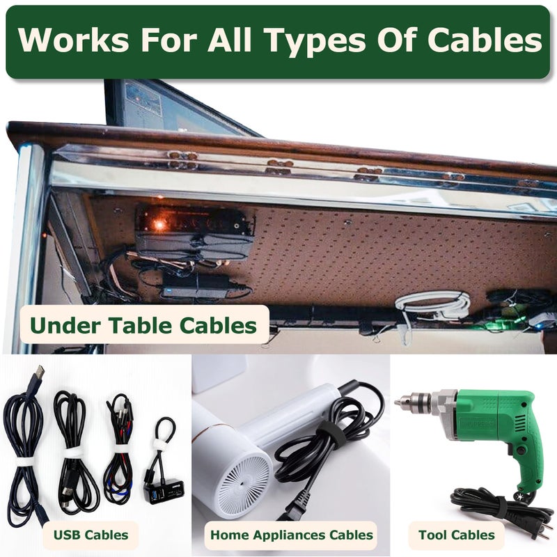 Ecohomes 1 Inch X 30 Ft Cable Ties Wrap  Double Sided Hook And Loop Straps Roll Tape  Self Gripping Strips For Cable & Cord Management Home & Office Organization  Heavy Duty Wire Tie Band Wraps - Image 4