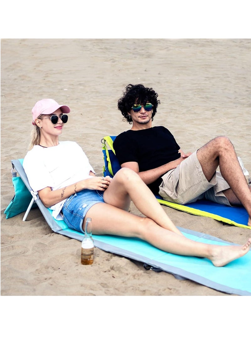 Generic - Beach Lounge Chairs with Backpack, Beach Chairs, Beach Accessories, Lounge Chairs, Loungers, Folding Chair, Tanning Chair, Outdoor Chair, Beach Chairs for Adults - Image 1