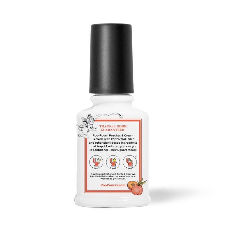 Poo-Pourri بخاخ المرحاض بيو-بورري قبل الاستخدام، خوخ وكريمة، 2 أونصة سائلة - خوخ، ياسمين وفانيليا - Image 2