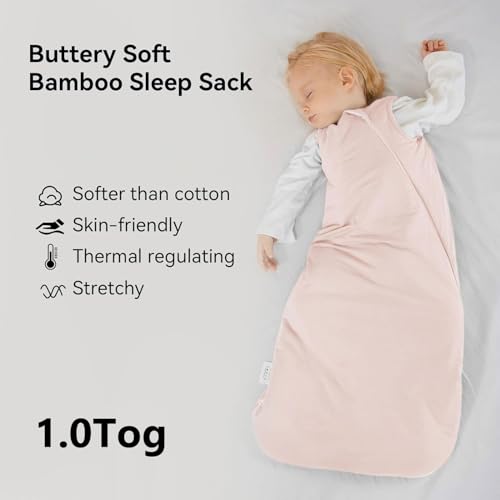 Okayinn BubblePanda Rayon Made from Bamboo Sleep Sack 2t-3t 1.0 Tog Soft Toddler Sleeping Sack 24-36 Months for Babies 2-Way Zipper Baby Wearable Blanket - Image 2