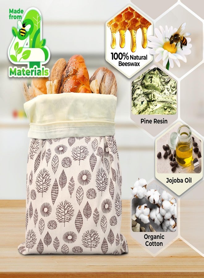 OHIYO Reusable Beeswax Bread Bags 43 cm x 33 cm, Natural Beeswax Coated Cotton Storage Bags for Homemade Bread and Baked Goods (Pack of 2) - Image 4