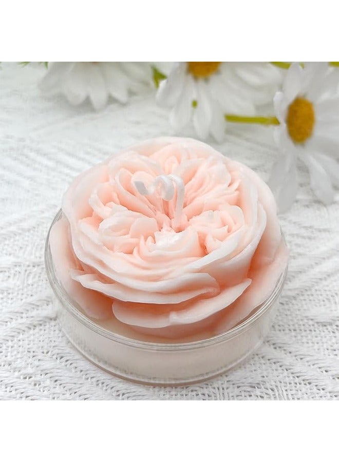 Rose Candle Ladies Gift, Long-Lasting Soy Wax Scented Candle, Room Decoration Lovely Flower Shaped Scented Candle for Home Office, Spa Room Decoration, Aesthetic Decoration (Berlin Maiden, 2.5 inches) - Image 1