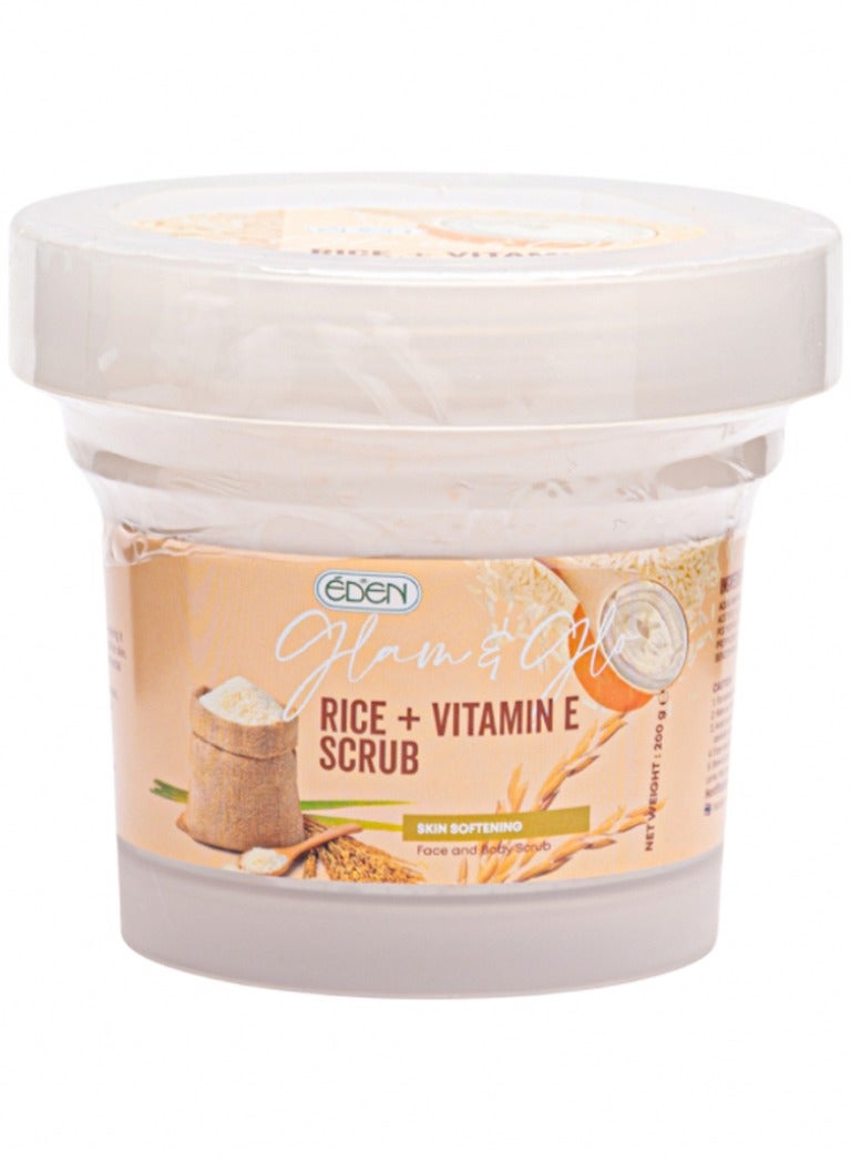 Eden Rice And Vitamin E Scrub Face And Body Scrub 200 g