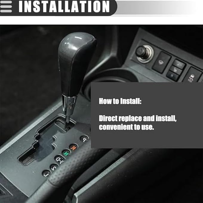 ريحني مقبض ناقل الحركة الأوتوماتيكي للسيارة لتويوتا RAV4 كورولا أفالون ياريس 4رانر سيينا كامري تاكوما لكزس ES GS SC RX جلد بني خشب كروم مقبض ناقل حركة أسود كروم - Image 4