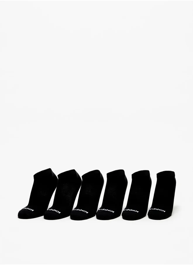 Kappa Logo Detail Ankle Length Sports Socks - Set of 6