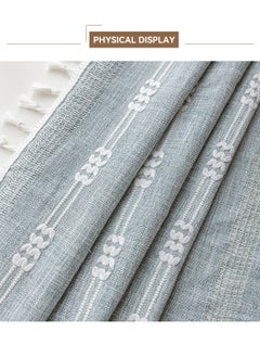 LEOKOR 1 Panels Embroidered Farmhouse Sliding Door Curtain Boho Curtains 140*220CM  - Image 5
