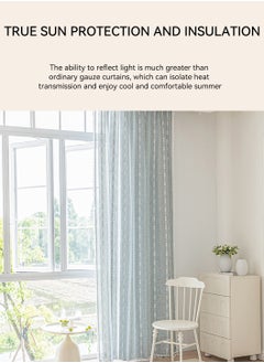LEOKOR 1 Panels Embroidered Farmhouse Sliding Door Curtain Boho Curtains 140*220CM  - Image 2