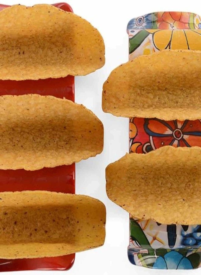 Prepara Multiple Taco Holder, Red, Holds 3 Tacos - Image 4