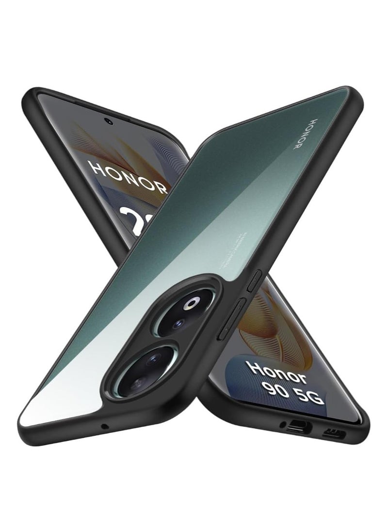 Generic Bumper Protective Case for Honor 90 5G Silicone TPU Bumper Ultra Durable Ultra-Safe Camera Optimum Solution Black  - Image 1