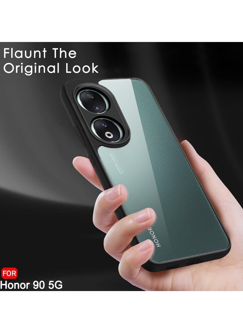 Generic Bumper Protective Case for Honor 90 5G Silicone TPU Bumper Ultra Durable Ultra-Safe Camera Optimum Solution Black  - Image 3