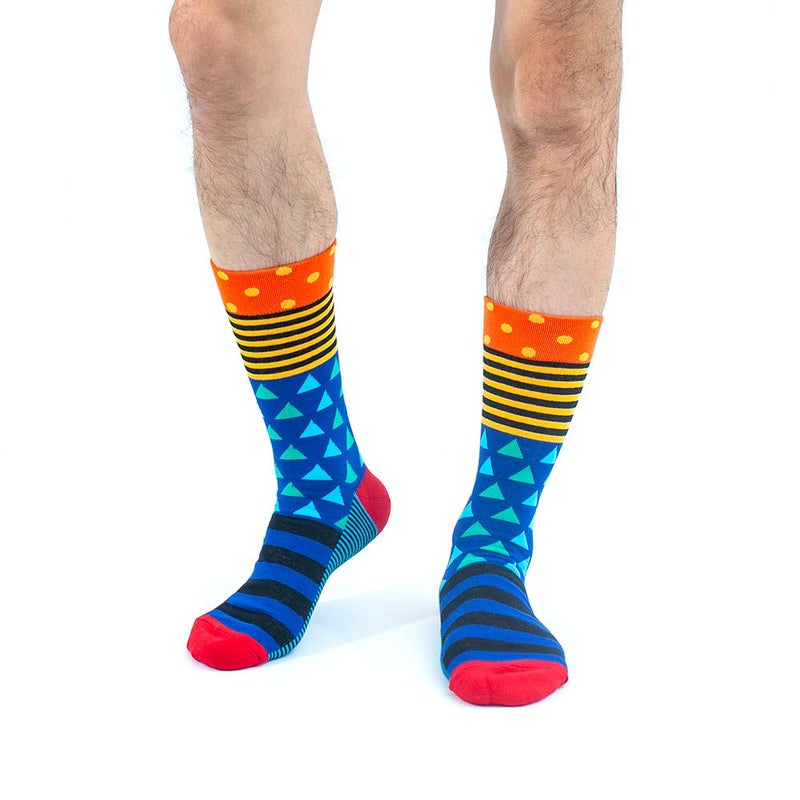 BONANGEL Mens Dress Socks Fun Funny Novelty Colorful Crazy Crew Dress Socks For Men 8-12 - Image 5