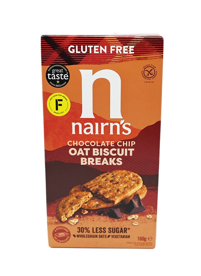Nairn's Gluten Free Chocolate Chip Oat Biscuits 160g  - Image 4