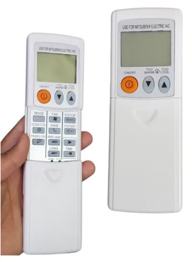 TIGER Universal Remote Control for Mitsubishi Air Conditioner | Compatible Replacement AC Remote for MSZ-A12NA, MSZ-GE09NA, MSZ-A15NA, MSZ-D30NA, MSZ-A24NA-1, KM07M, KM15E | Easy Setup | Energy-Saving Features | Durable & Reliable Control | Hassle-Free Operation - Image 1