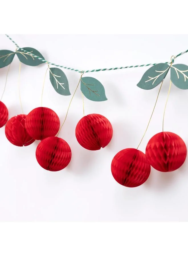 Meri Meri Cherry Honeycomb Garland